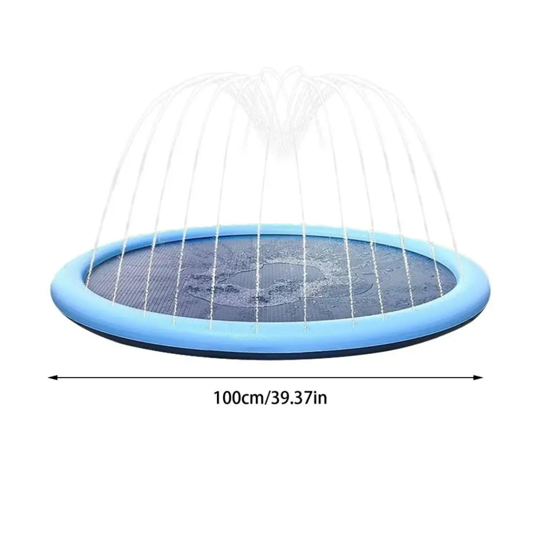 AquaFun – Faltbarer Hundepool mit Sprühmatte für heiße Tage