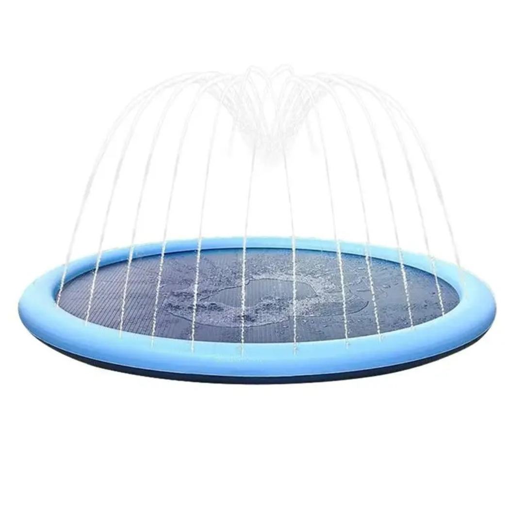 AquaFun – Faltbarer Hundepool mit Sprühmatte für heiße Tage