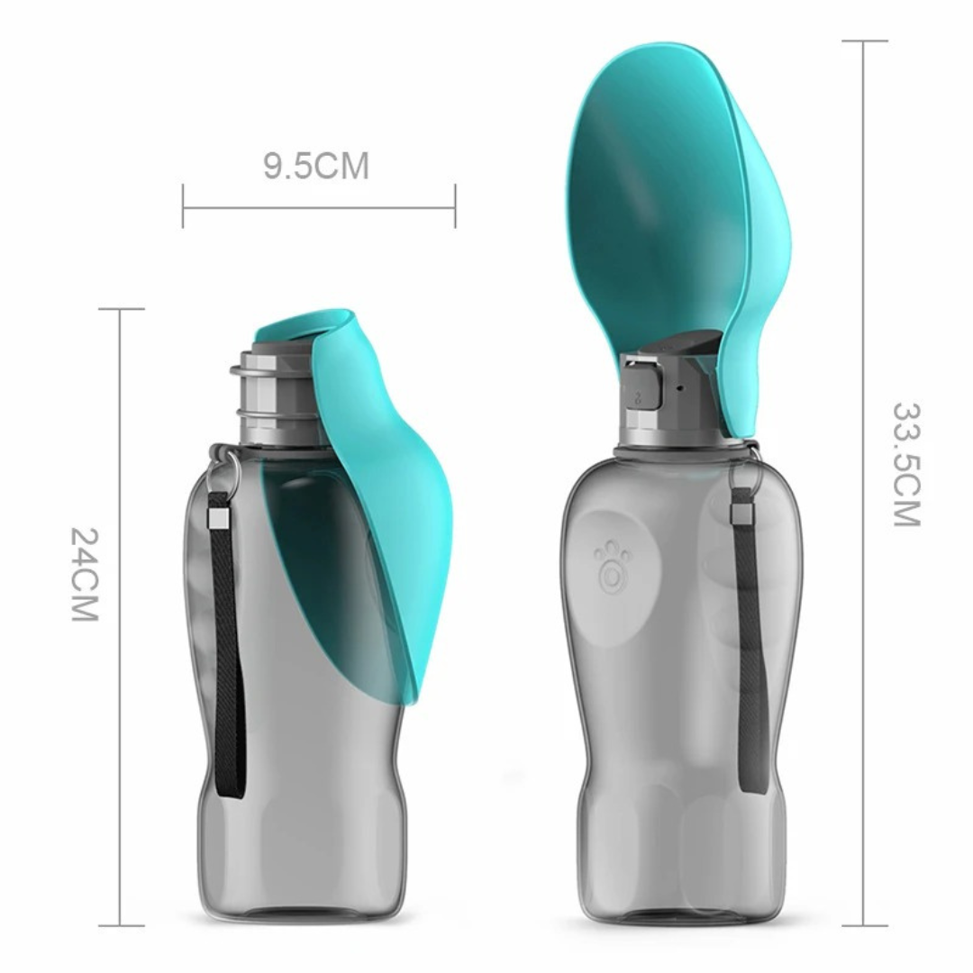 HydroBuddy – Edelstahl-Trinkflasche für Hunde auf Reisen