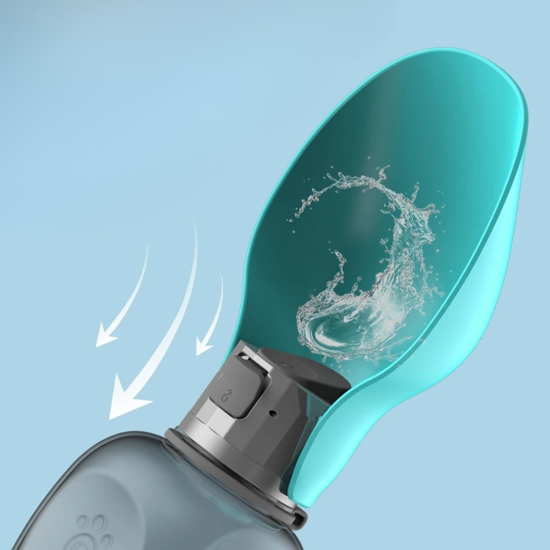 HydroBuddy – Edelstahl-Trinkflasche für Hunde auf Reisen